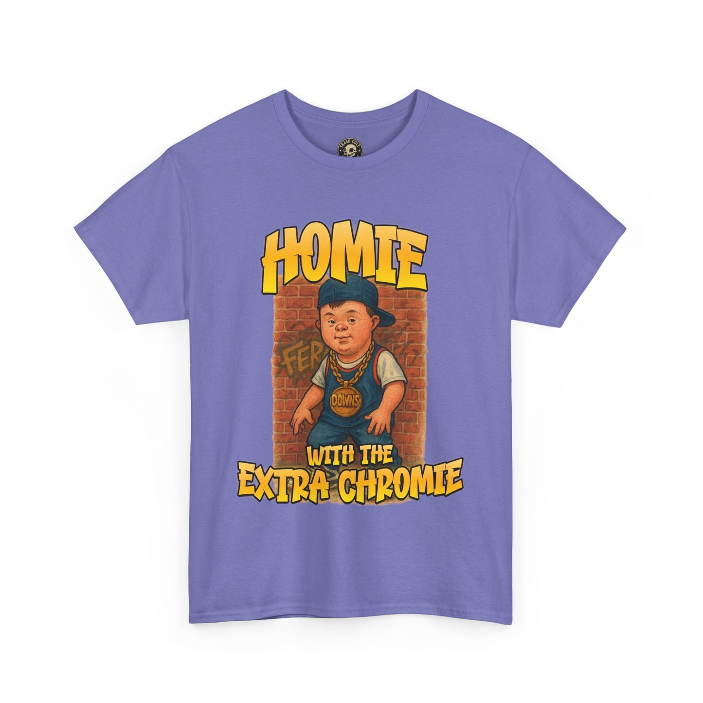 Homie with the Extra Chromie Shirt – Fun Supportive Tee for Down Syndrome Awareness – Gildan 5000