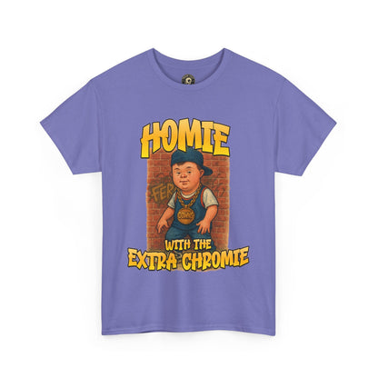 Homie with the Extra Chromie Shirt – Fun Supportive Tee for Down Syndrome Awareness – Gildan 5000