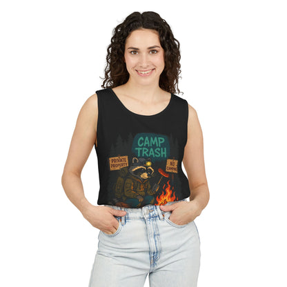 Camp Trash Raccoon Tank Top – Feral & Off-Grid Summer Shirt by Trash Cult