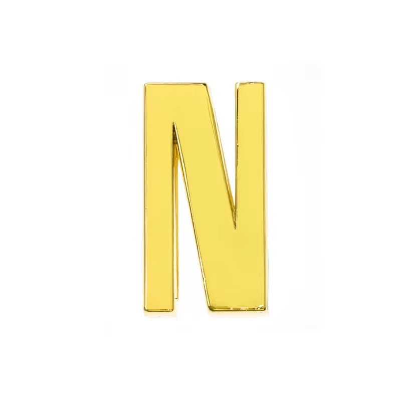 Scarf Slide Letters – 30mm – 14K Gold Non Tarnish