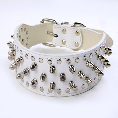Rivet Studded Large Dog Collar