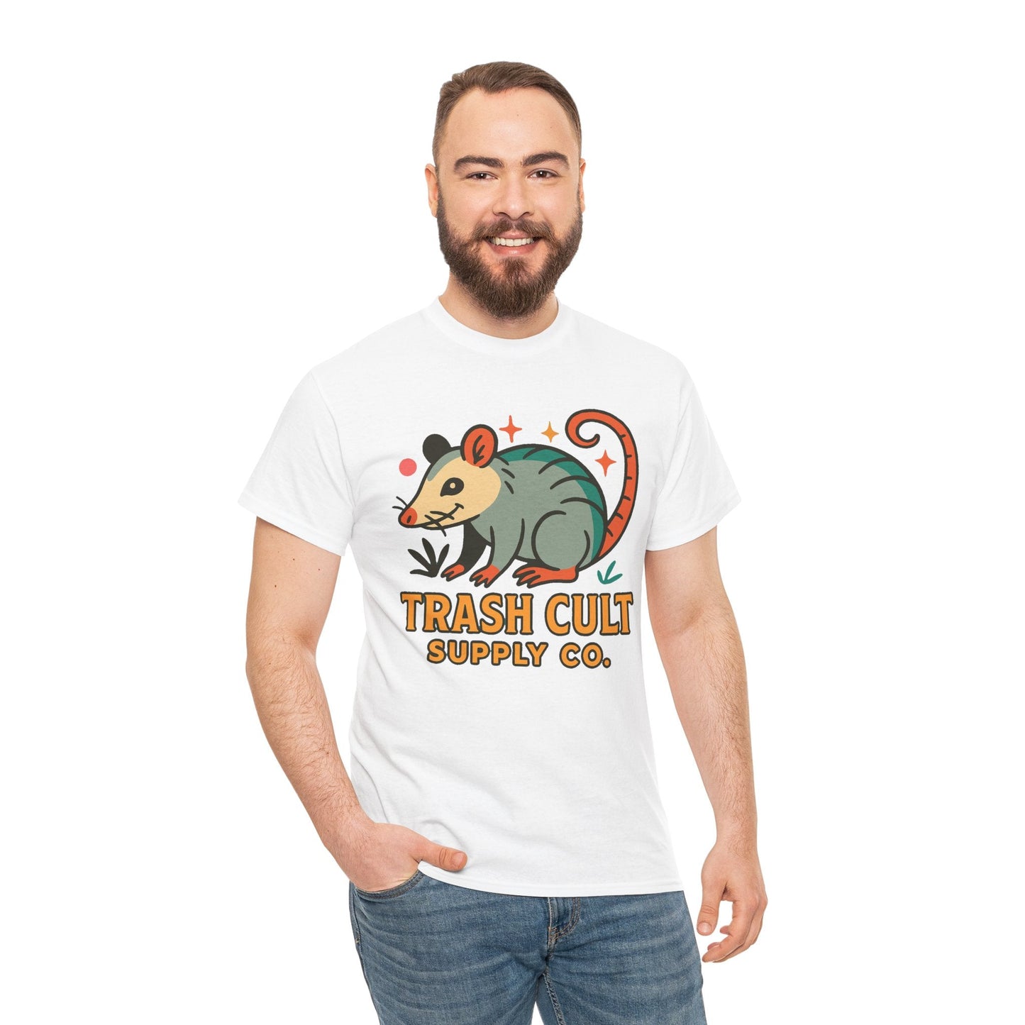 Trash Cult Unisex Cotton Tee, Trendy Apparel, Gift for Nature Lovers, Eco-Friendly Fashion, Unique Graphic Tee, Beach Casual Wear