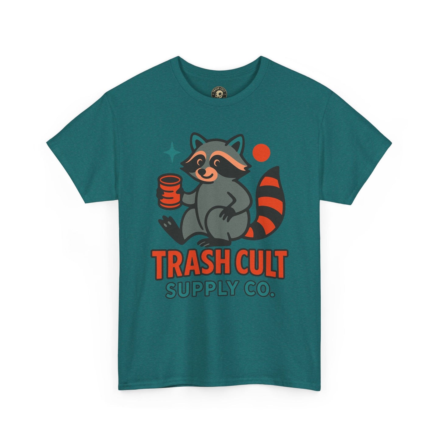 Trash Cult Supply Co. Unisex Heavy Cotton Tee, Eco-Friendly Tee, Gift for Raccoon Lovers, Cute Graphic T-Shirt, Trendy Streetwear, [...]