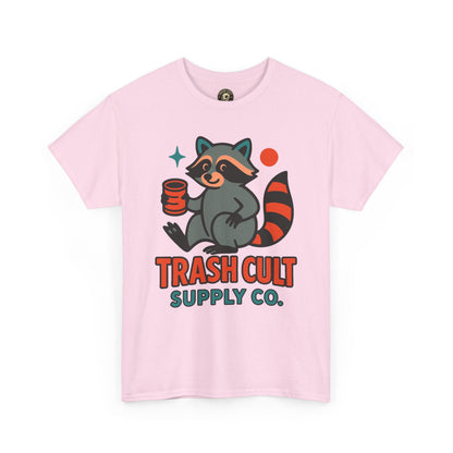 Trash Cult Supply Co. Unisex Heavy Cotton Tee, Eco-Friendly Tee, Gift for Raccoon Lovers, Cute Graphic T-Shirt, Trendy Streetwear, [...]