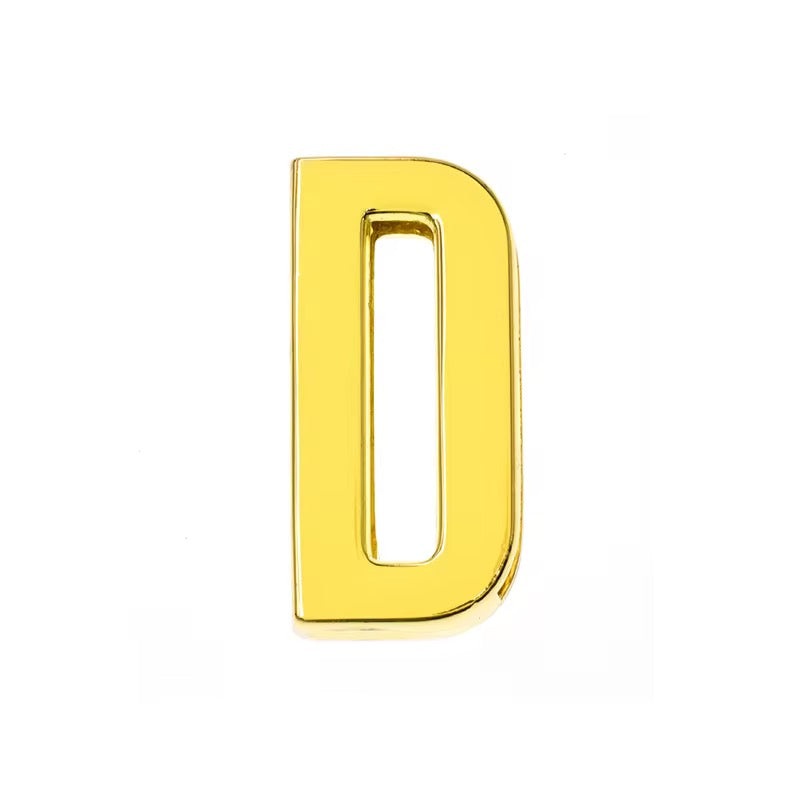 Scarf Slide Letters – 30mm – 14K Gold Non Tarnish