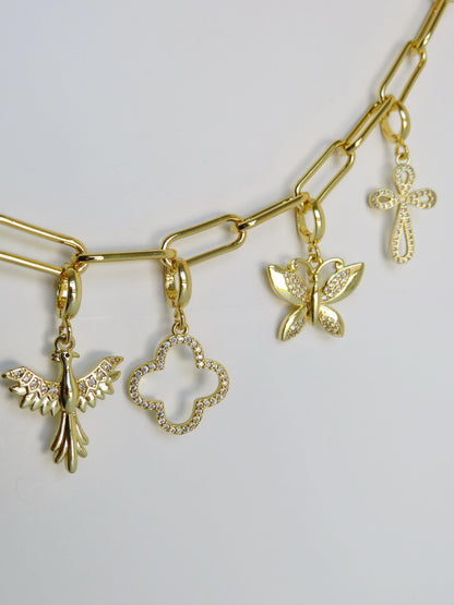 Charm Bar Chain - 18k Gold Plated - Handbag Chain