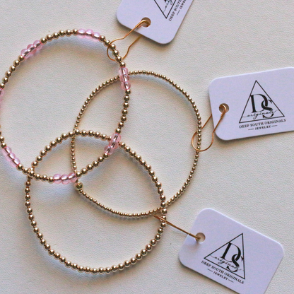 Allie Bracelet - Gold Filled Beaded Bracelet - 14k Gold Filled