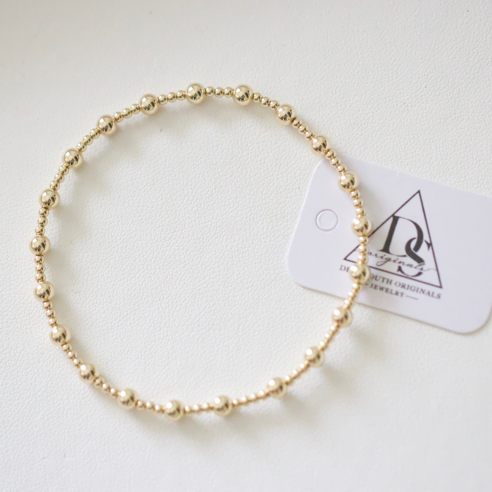 Charlie Beaded Bracelet 14k Gold Filled