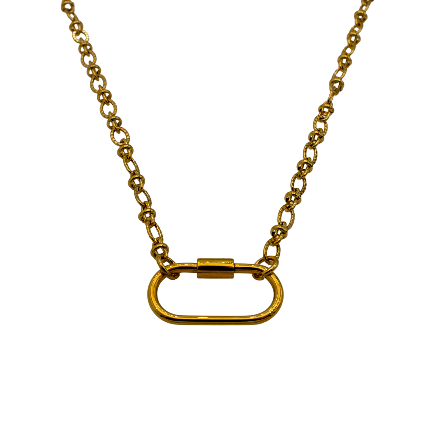 Textured Chronicle Charm Necklace: Laurelladeville x Babe Co.