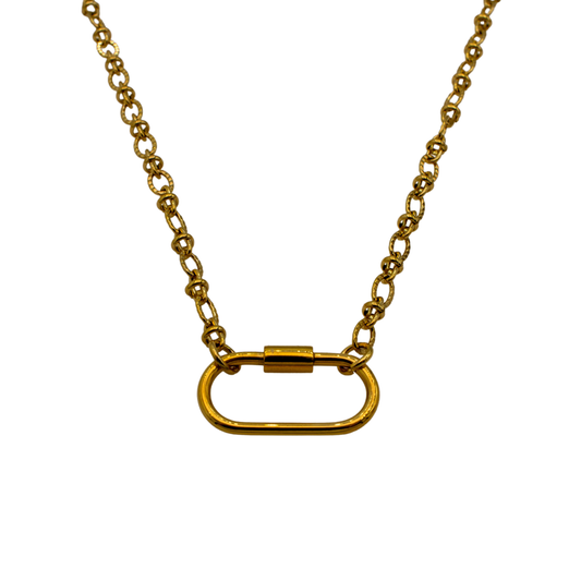 Textured Chronicle Charm Necklace: Laurelladeville x Babe Co.