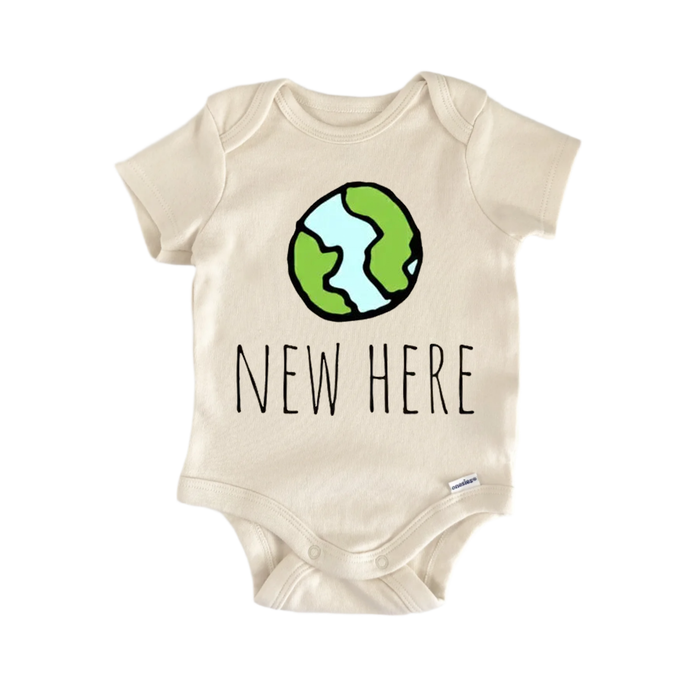 New Here Homecoming Earth Newborn Baby Onesie® Bodysuit