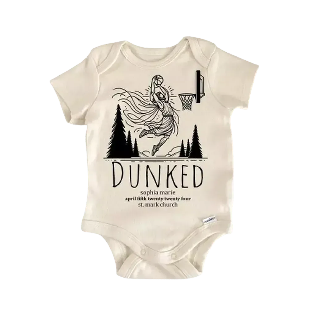 Baptism Religious Jesus Newborn Baby Onesie® Bodysuit