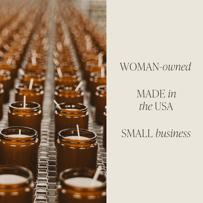 Merry and Bright Soy Candle - Amber Jar - 9 oz