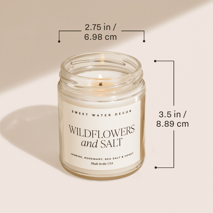 Cashmere and Vanilla Soy Patterned Candle - Clear Jar - 9 oz