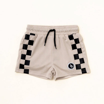 ALL DAY CHECK SHORTS - SAND