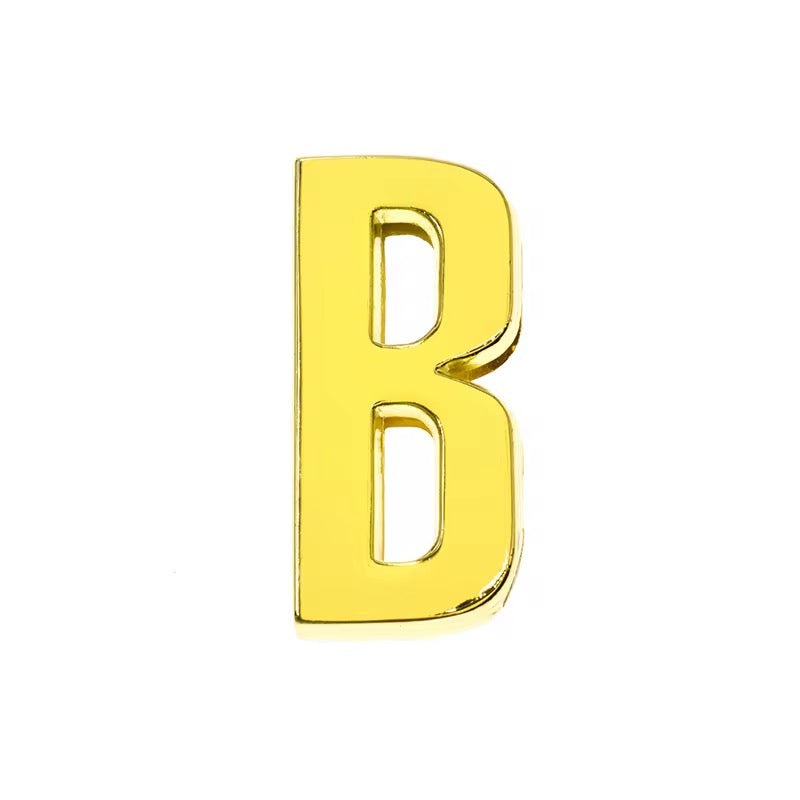 Scarf Slide Letters – 30mm – 14K Gold Non Tarnish