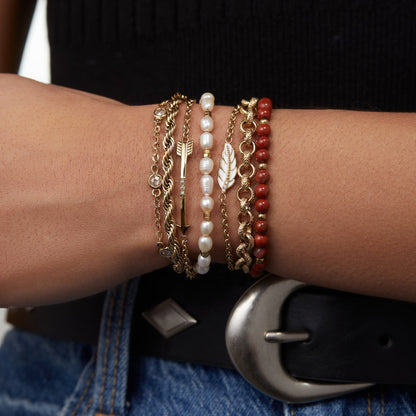Crystal + Pearl Stranded™ Bracelet Set