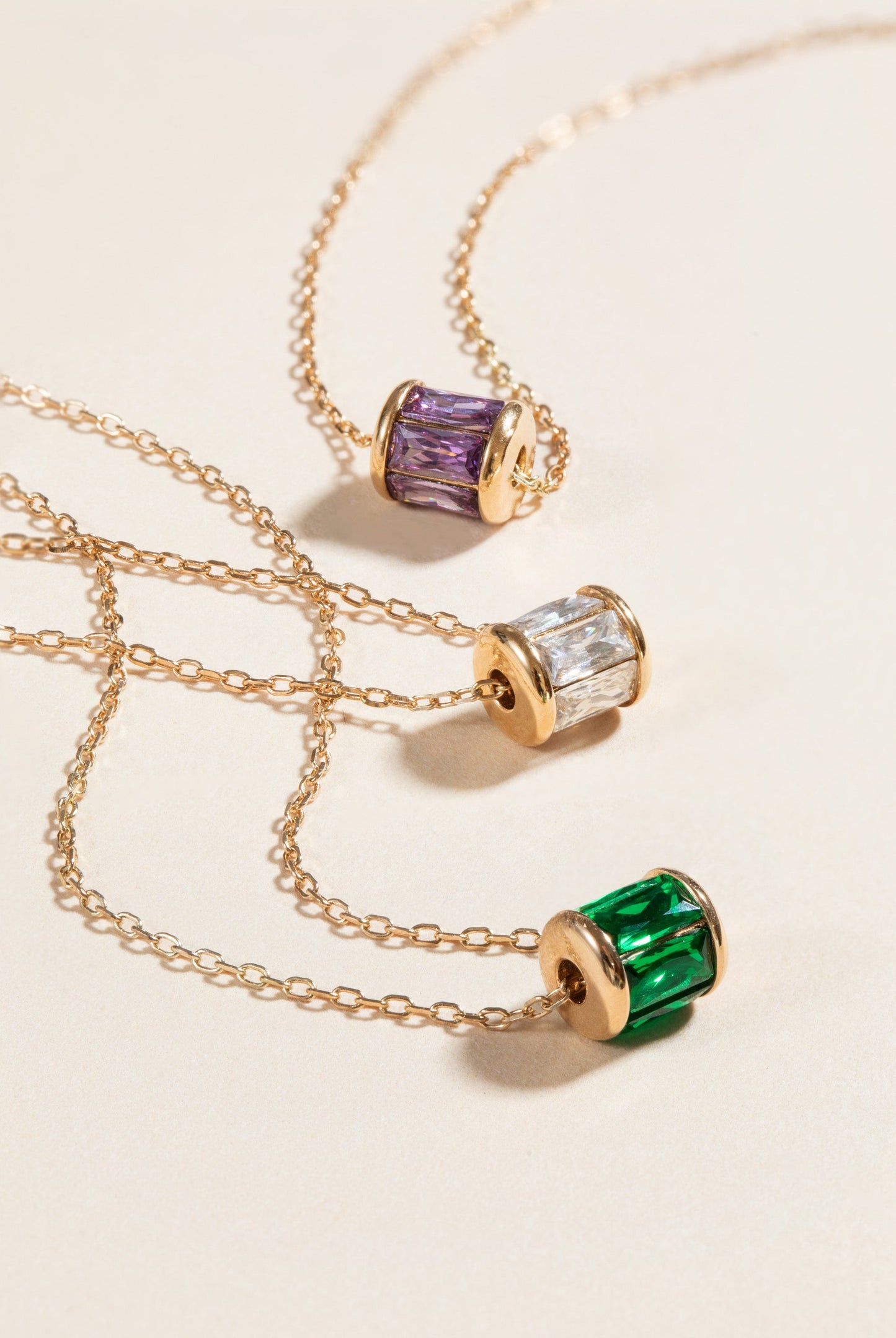 February Birthstone Precious Pendant Necklace