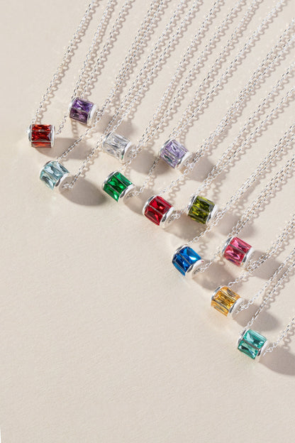 August Birthstone Precious Pendant Necklace