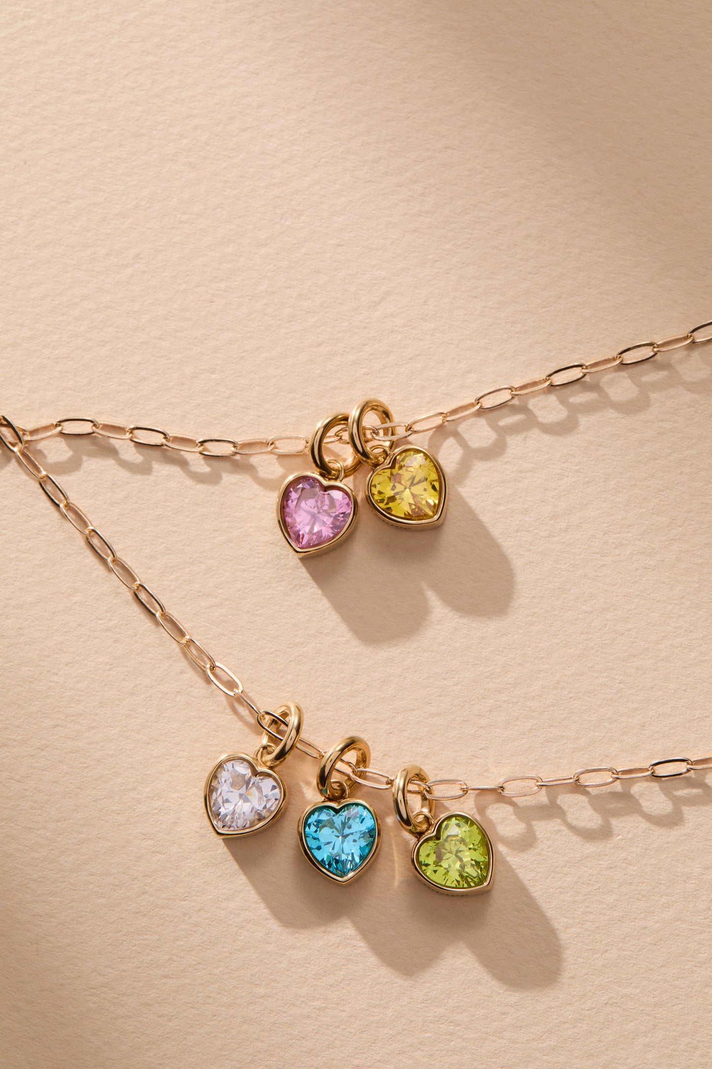 November 'Balance' Heart Birthstone Charm