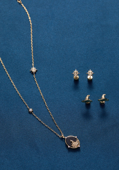 Harry Potter™ Hogwarts & Sorting Hat Earring Set of 2