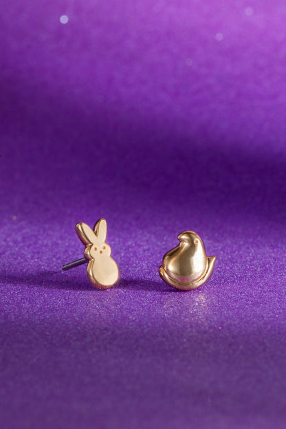 PEEPS® Bunny and Chick Stud Earrings