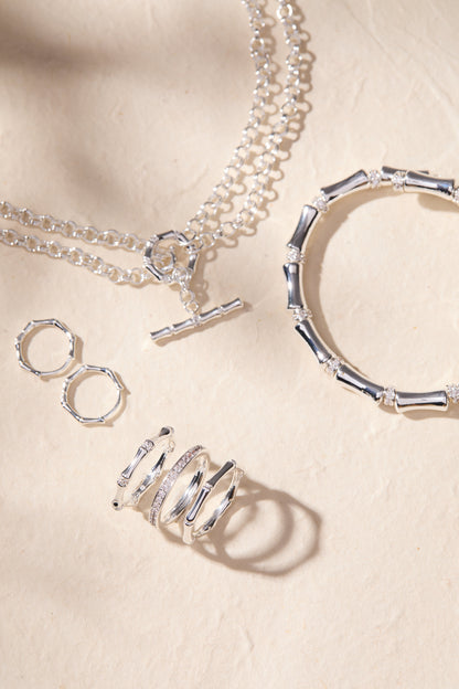 Bamboo Trio Ring Set