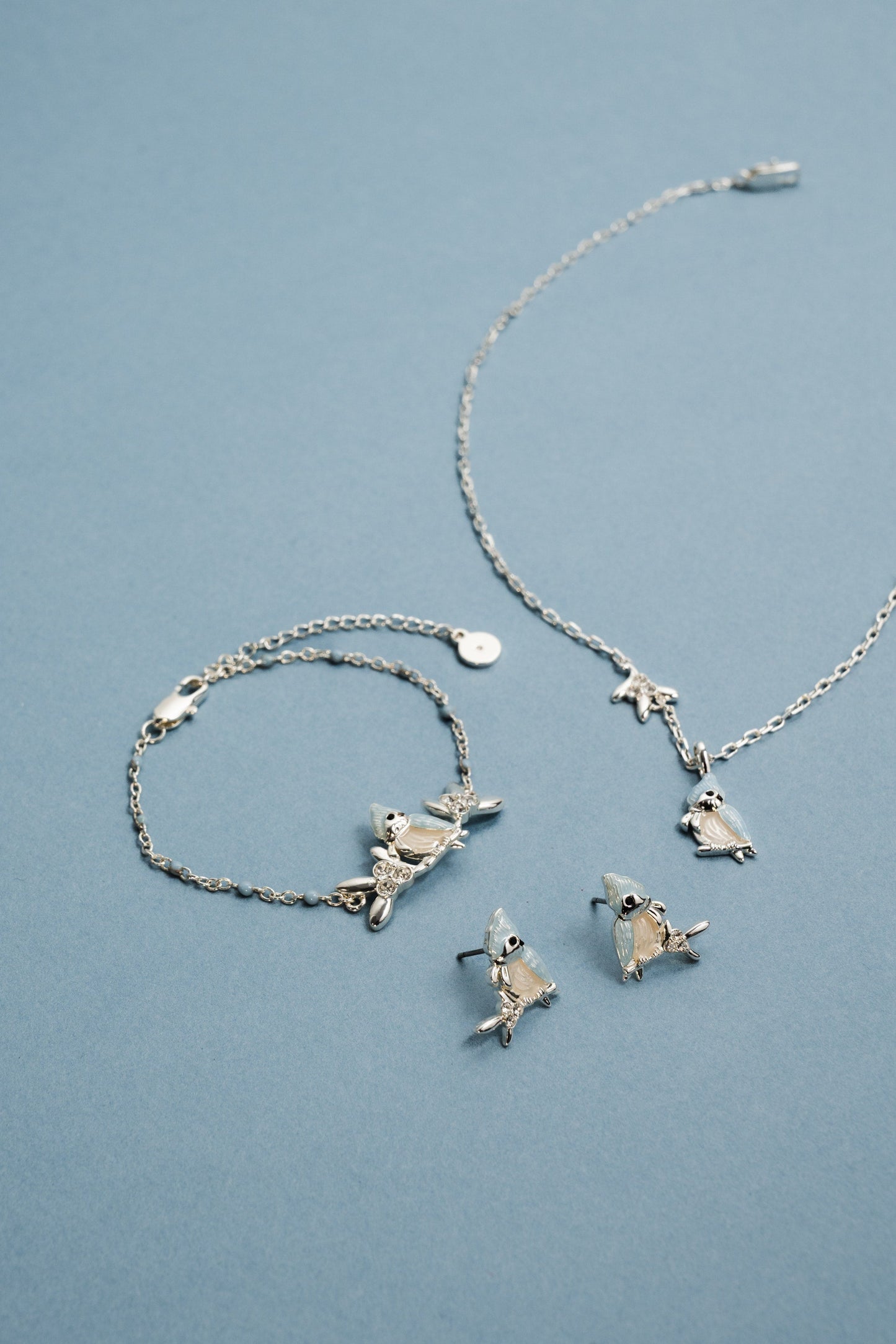 Tufted Titmouse Bird Pendant Necklace