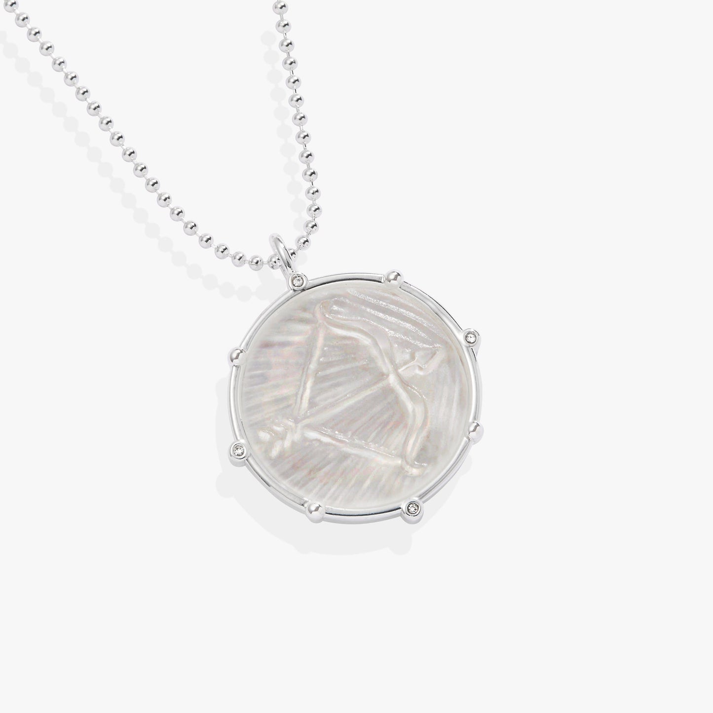 Sagittarius Zodiac Double-Sided Charm Necklace