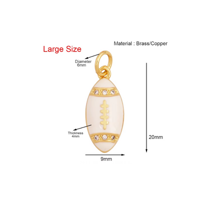 Game Day Football Charms