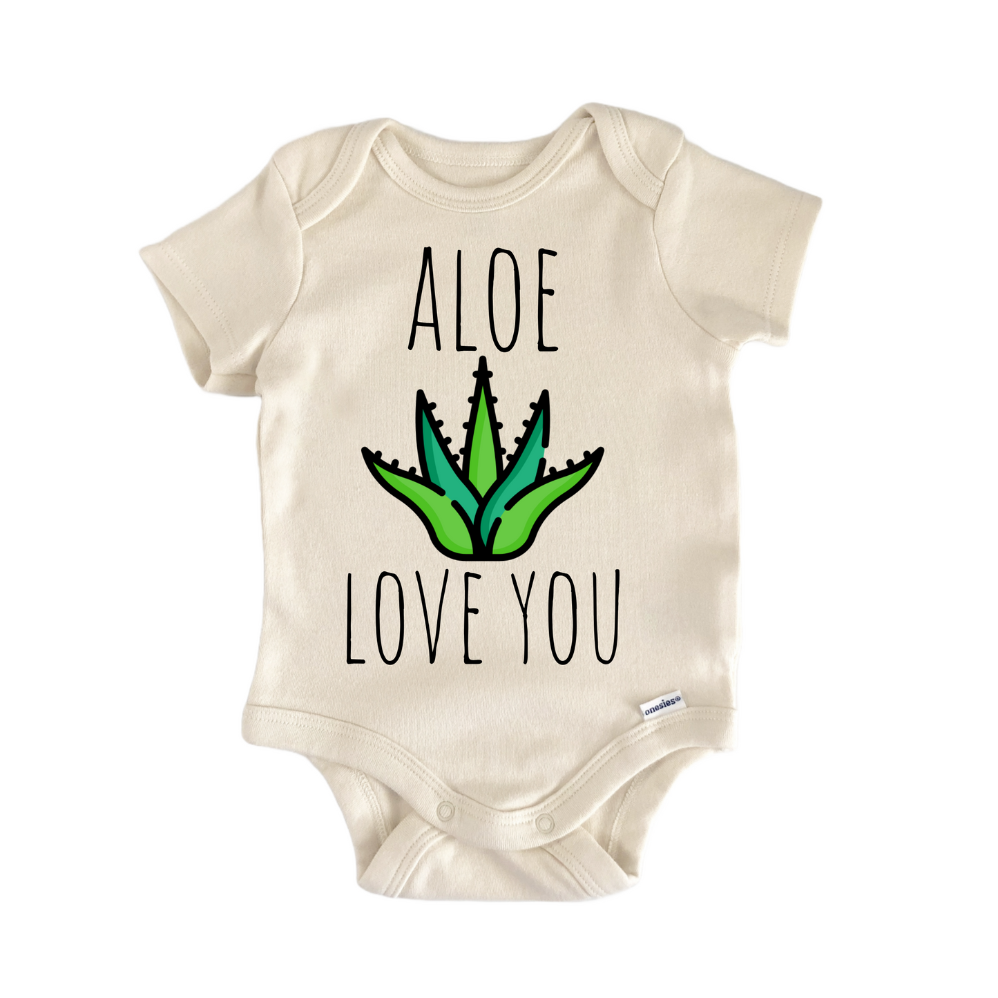 Aloe Vera Succulent Plant Newborn Baby Onesie® Bodysuit
