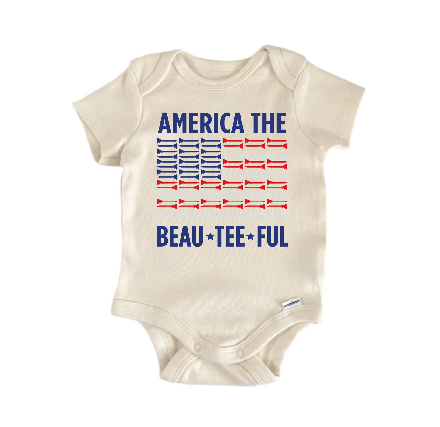 America Beau July 4Th Newborn Baby Onesie® Bodysuit