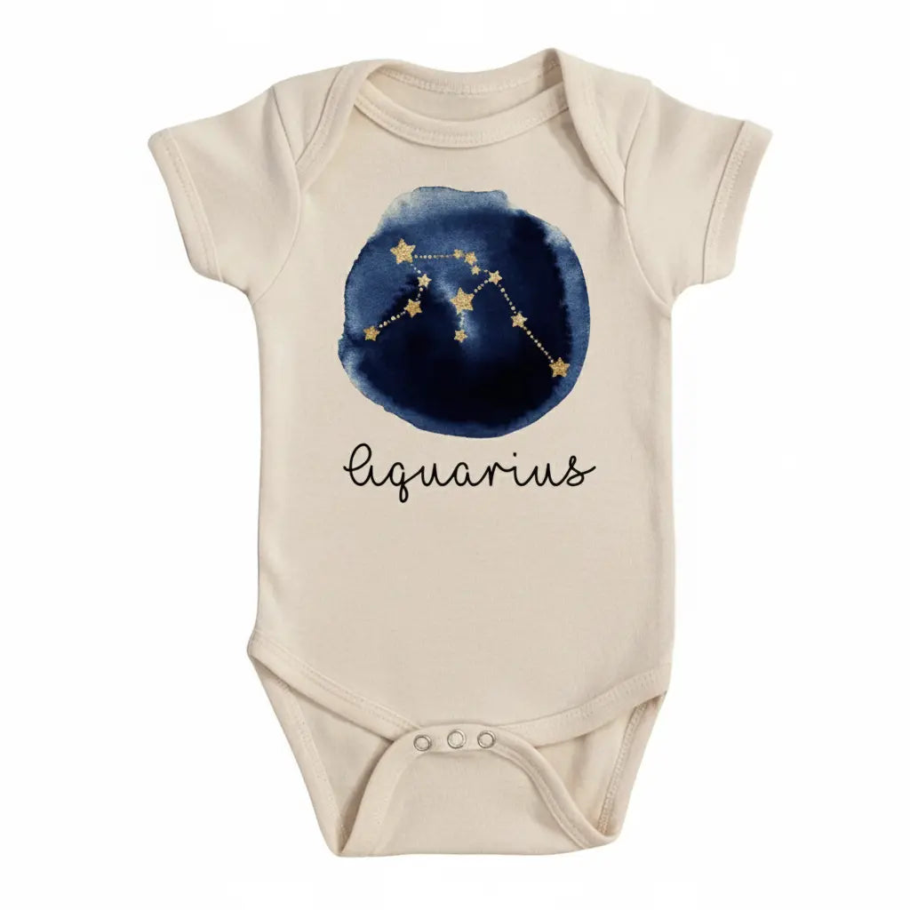 Aquarius Zodiac Newborn Baby Onesie® Bodysuit GS1