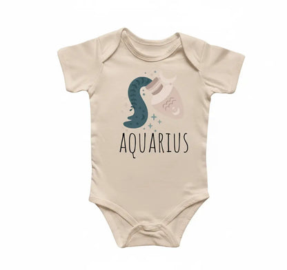Aquarius Zodiac Newborn Gift Baby Onesie® Bodysuit