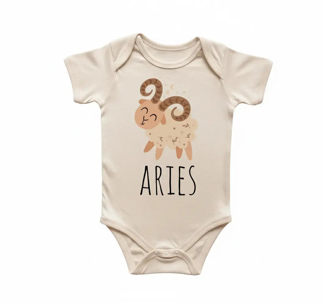 Aries Zodiac Newborn Baby Onesie® Bodysuit