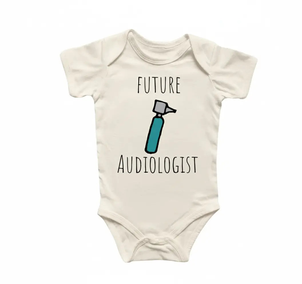 Audiologist Audiology Newborn Gift Baby Onesie® Bodysuit