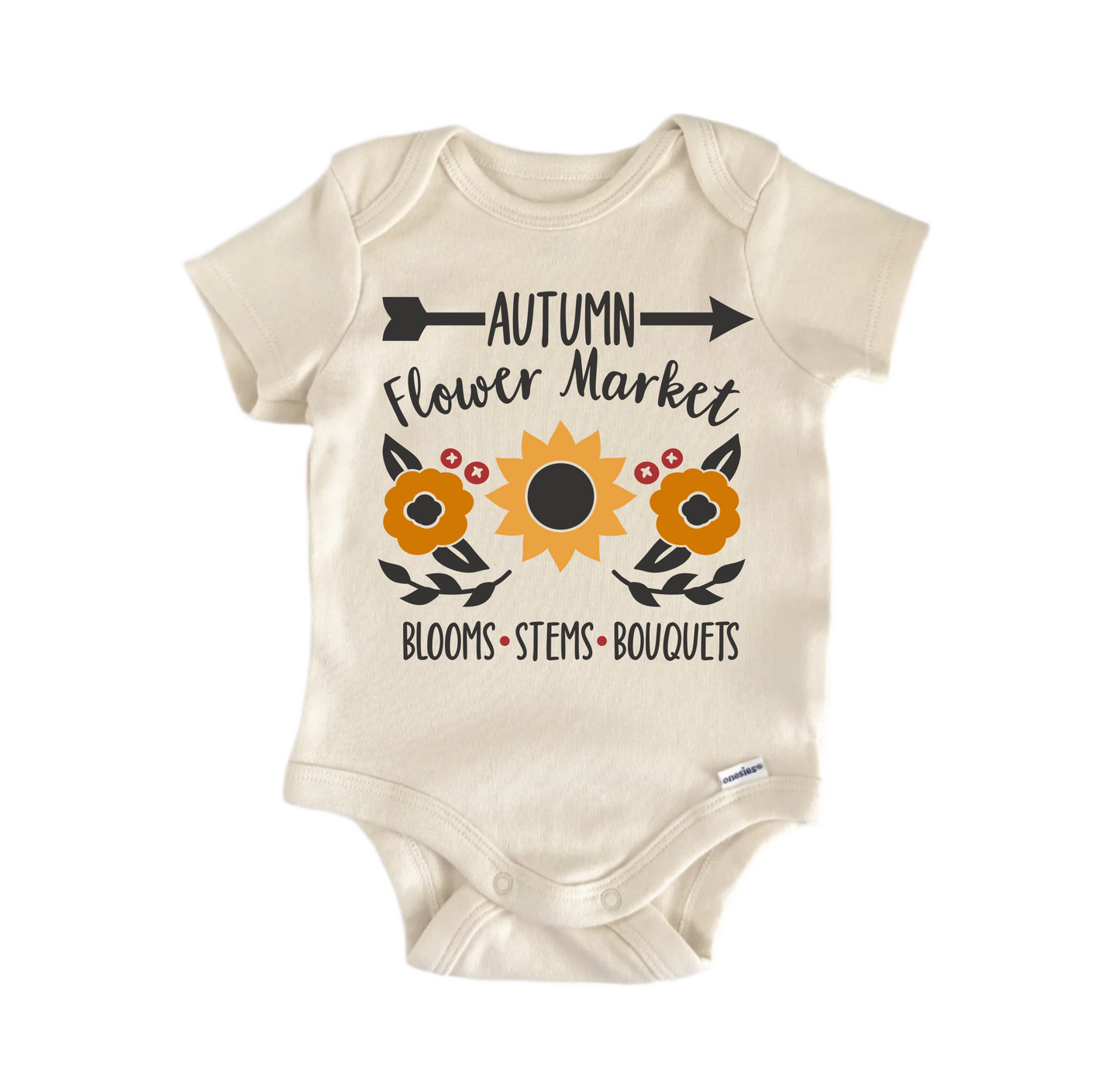 Autumn Flower Market Fall Newborn Baby Onesie® Bodysuit