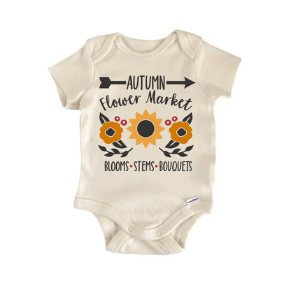 Autumn Flower Market Fall Newborn Baby Onesie® Bodysuit