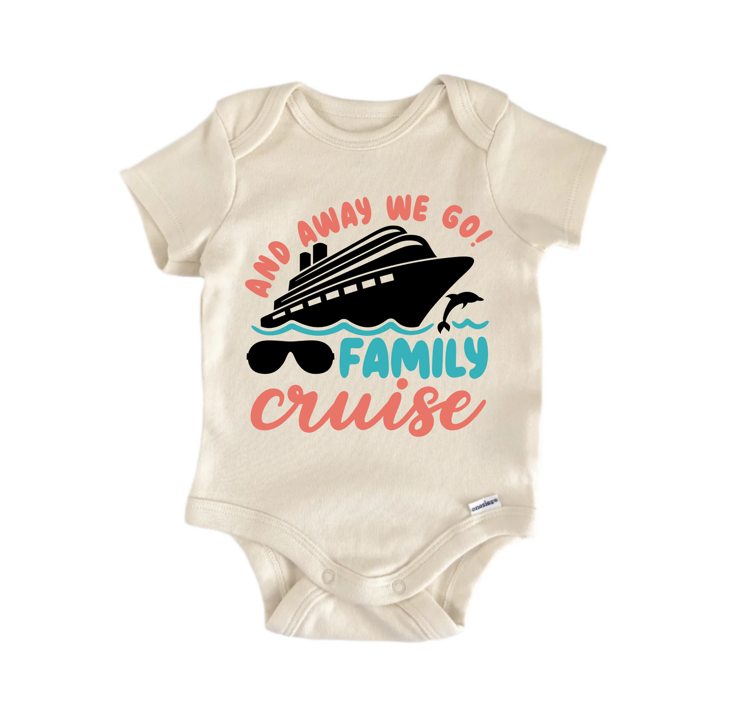 Away We Go Family Cruise Newborn Baby Onesie® Bodysuit