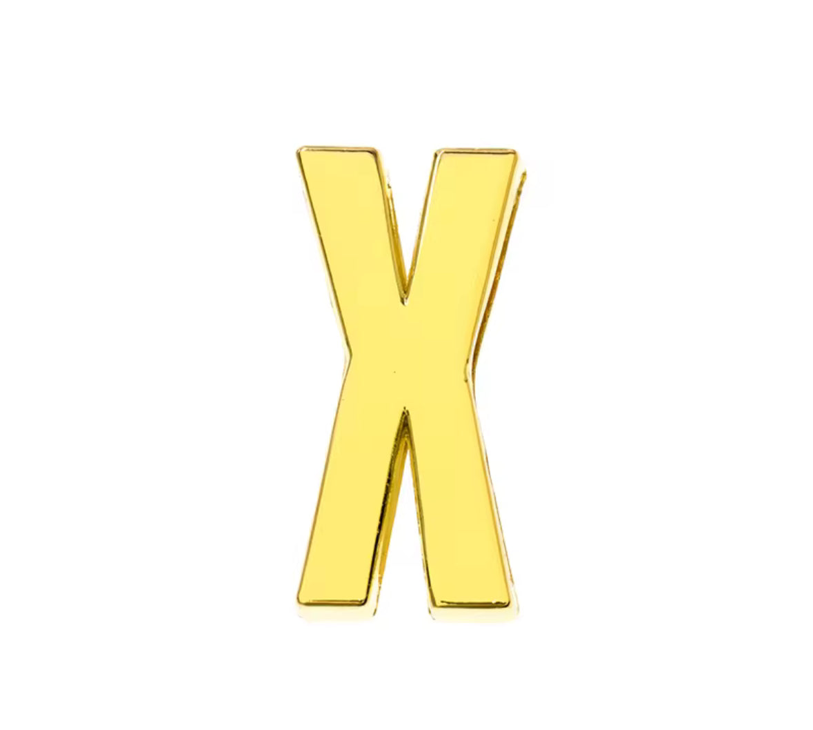 Scarf Slide Letters – 30mm – 14K Gold Non Tarnish