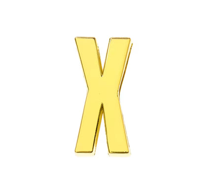 Scarf Slide Letters – 30mm – 14K Gold Non Tarnish