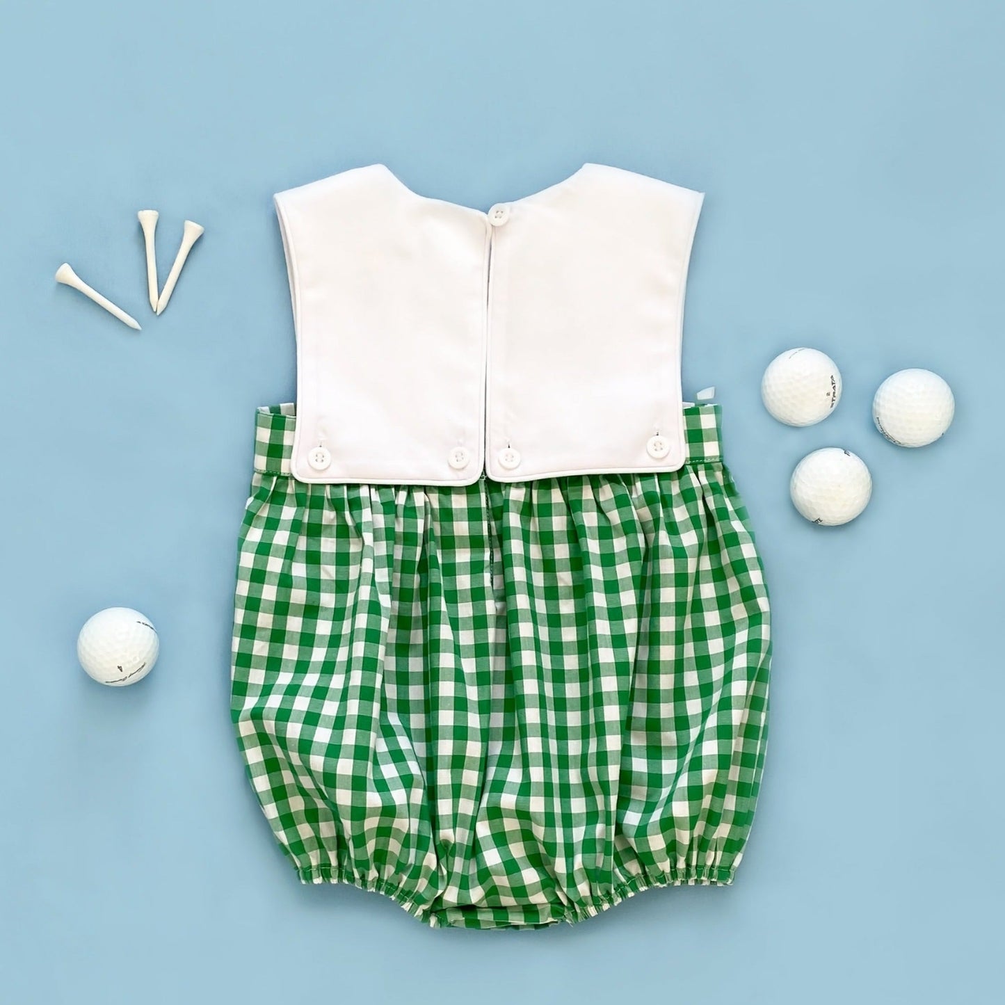 Baby Boy First Birthday Golf Outfit | Hole-In-One Reversible Golf Bubble
