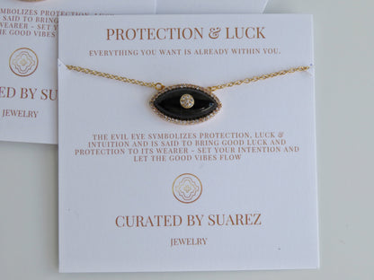 Diamond Evil Eye Necklace