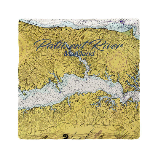 Patuxent River Maryland NOAA Chart Map Coaster Set