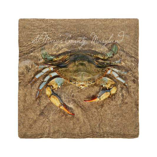 St. Mary's County, Maryland Blue Crab Coaster Set