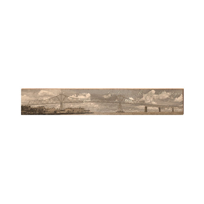 Astoria Megler Bridge Stretch Home Decor Art Print on Real Wood Each