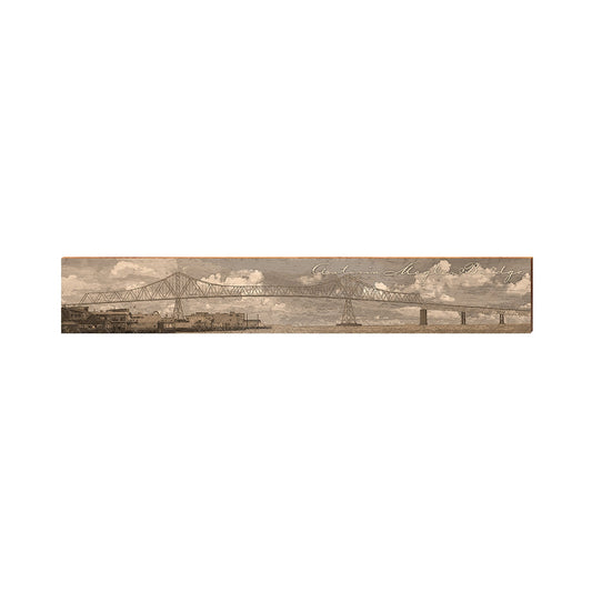 Astoria Megler Bridge Stretch Home Decor Art Print on Real Wood Each