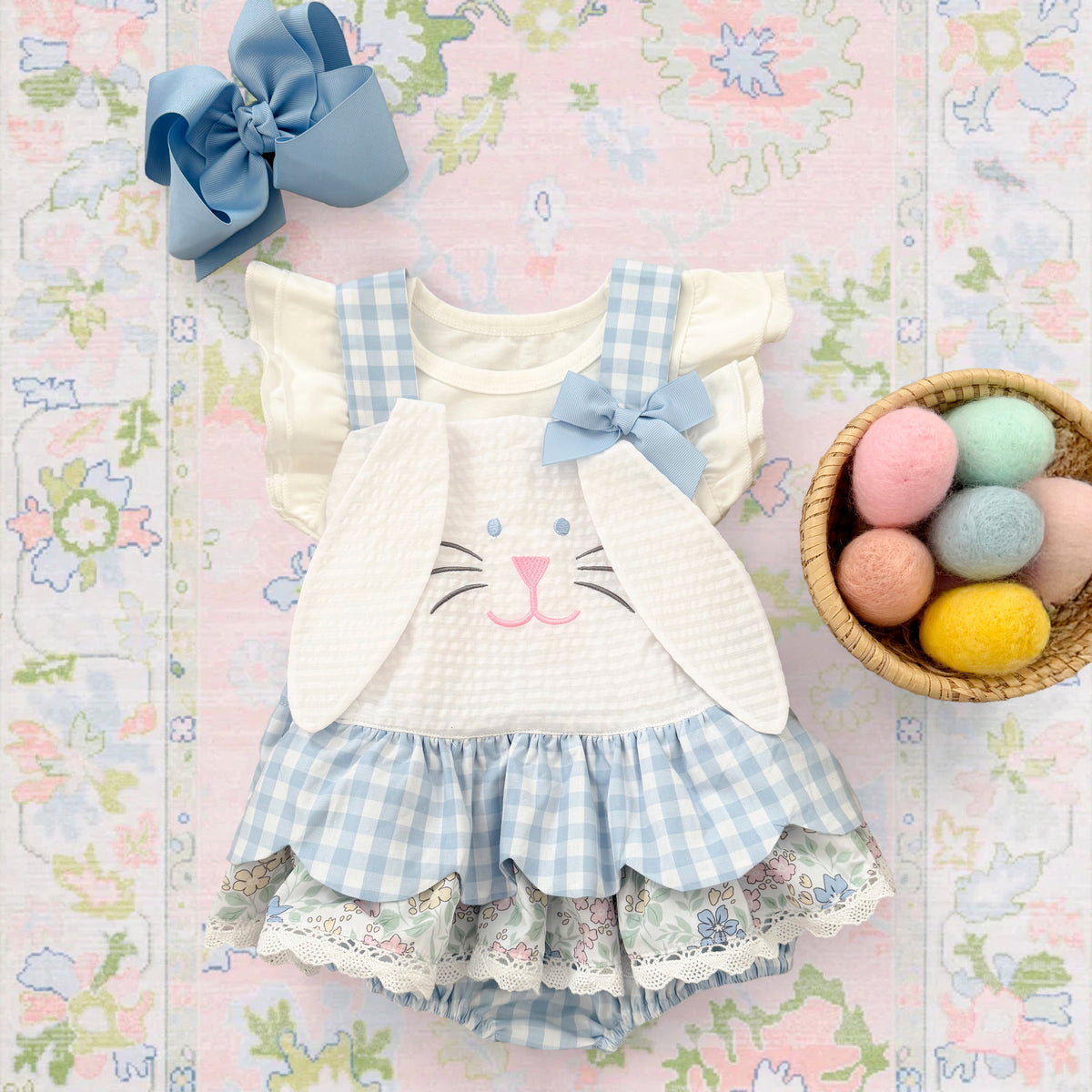 Blue Skirted Bunny Bubble