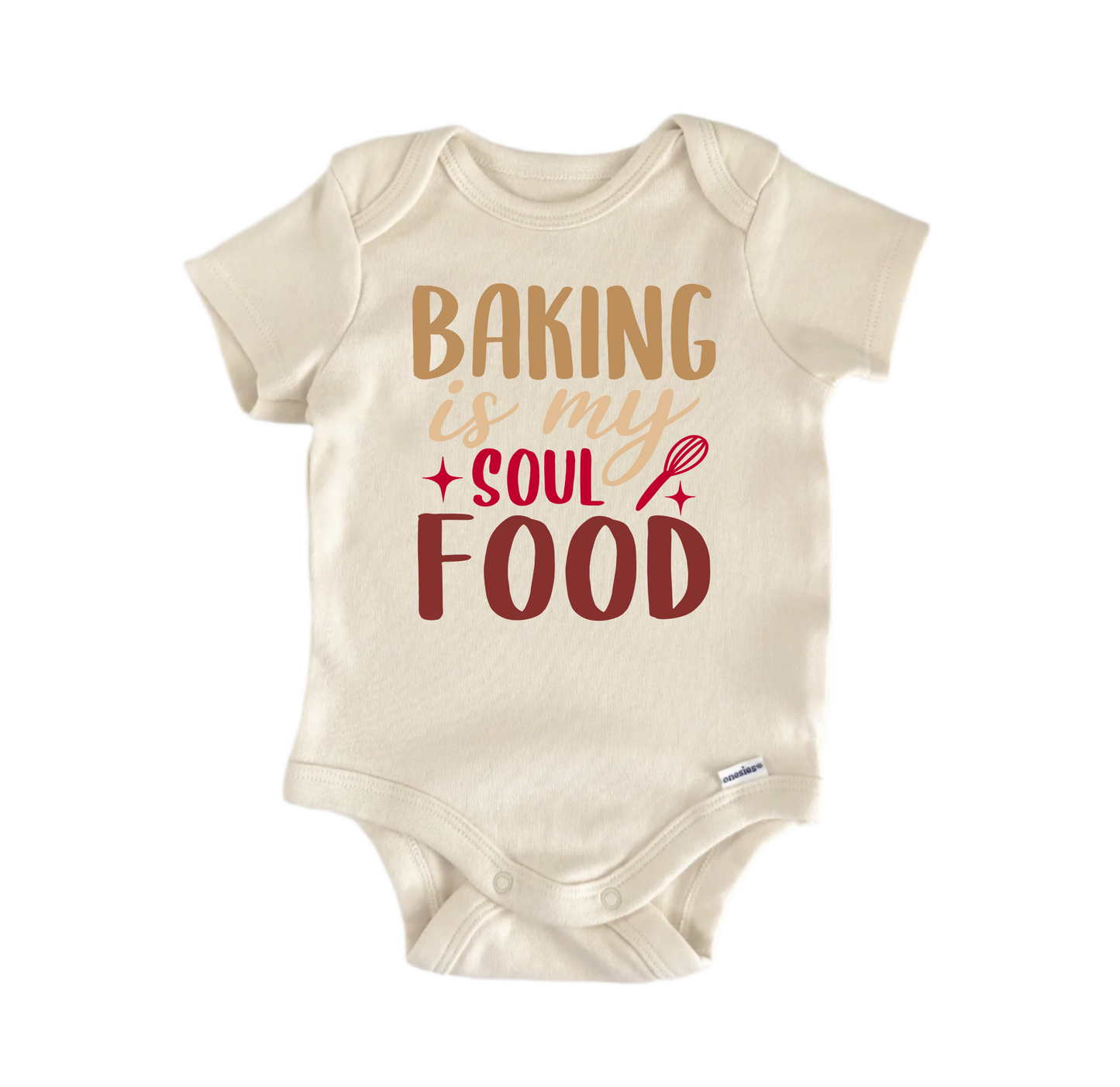 Baking Is My Soul Food Newborn Baby Onesie® Bodysuit