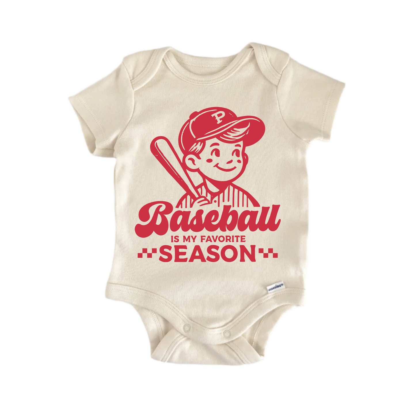 Baseball Is My Favorite Newborn Baby Onesie® Bodysuit
